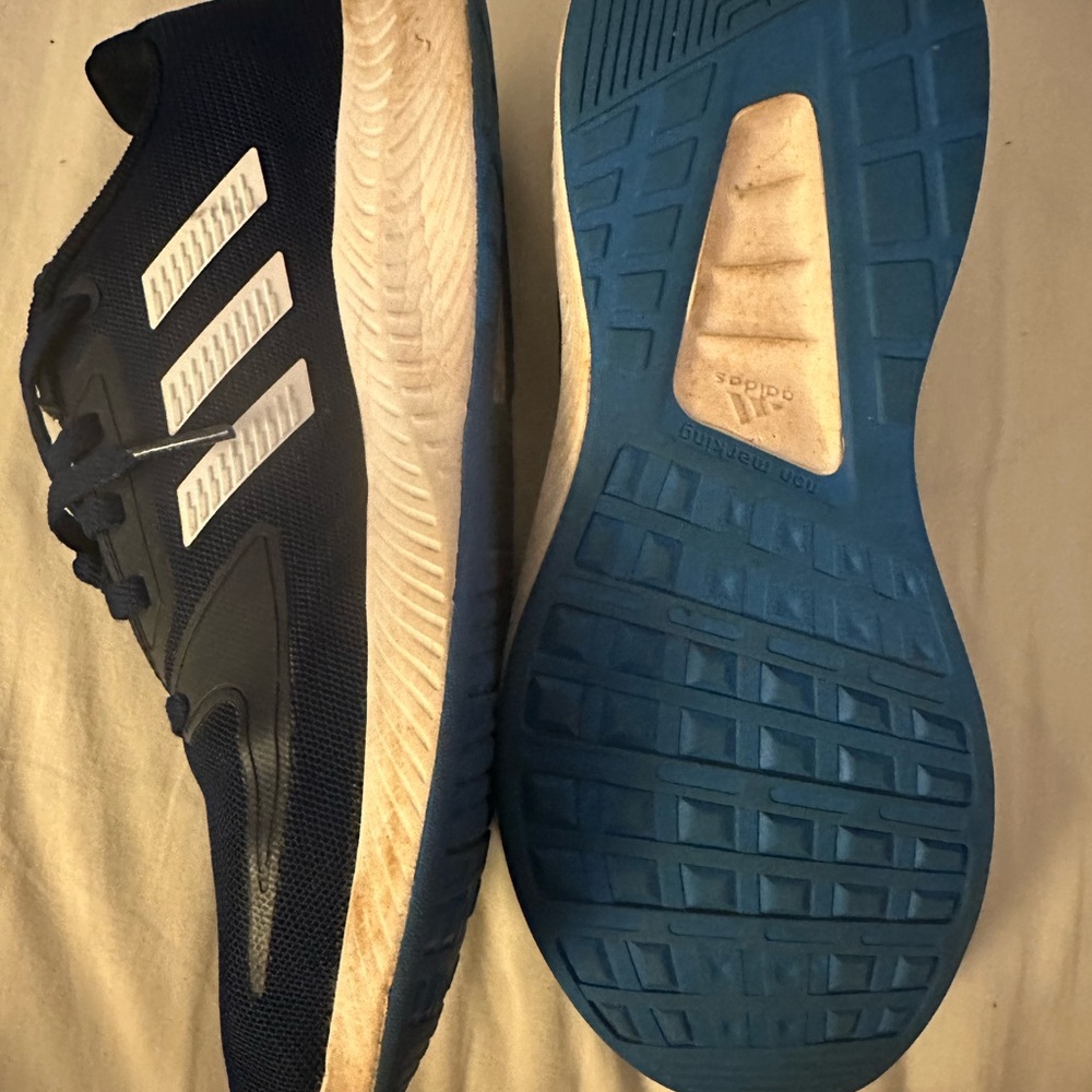 Adidas Navy and  Runfalcon 2.0 Youth Teal Athletic Shoes